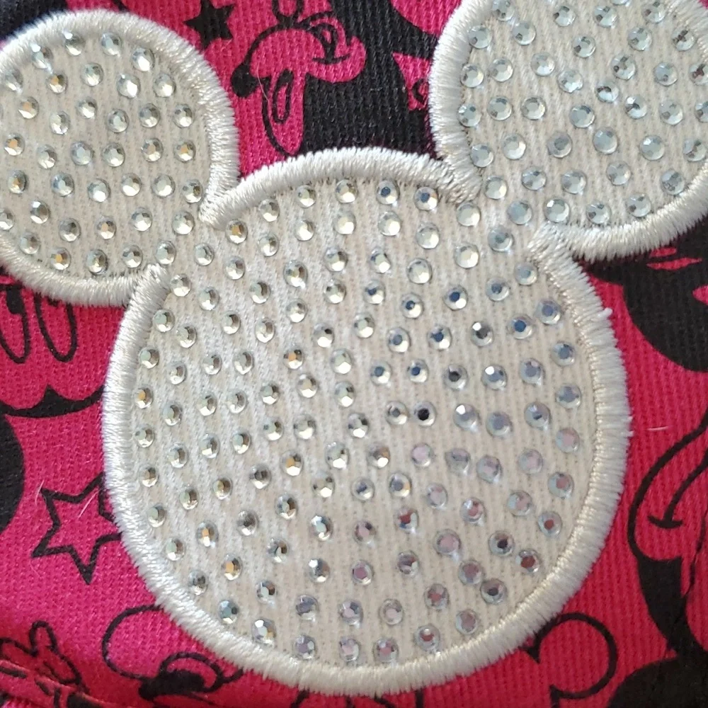 Disney‎ Parks Youth Pink and Black Mickey Mouse Baseball Hat
